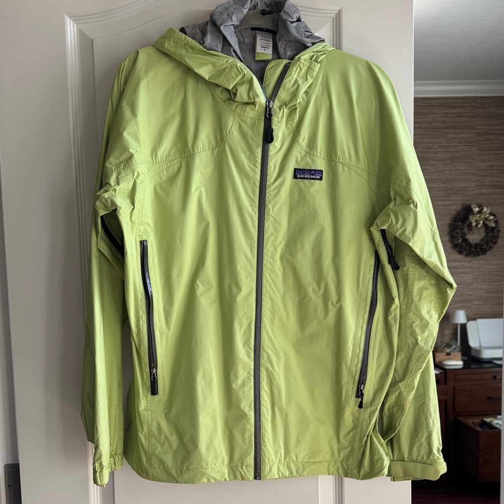 Patagonia Light Green Hooded Jacket